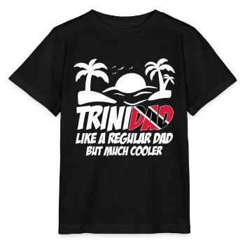 Trinité-et-Tobago Trinité-et-Tobago Trinité-drapeau Trinité - T-shirt bio MINI CREATOR Stanley/Stella Enfant - noir - Devant - Mikhail (115cm)