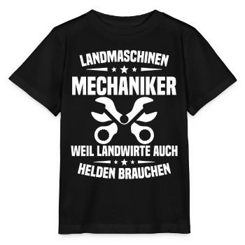 Mécanicien en machines agricoles Tracteur - T-shirt bio MINI CREATOR Stanley/Stella Enfant - noir - Devant - Mikhail (115cm)