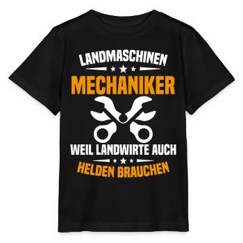 Mécanicien en machines agricoles Tracteur - T-shirt bio MINI CREATOR Stanley/Stella Enfant - noir - Devant - Mikhail (115cm)