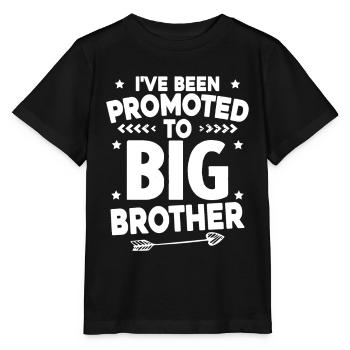 Ich werde ein großer Bruder sein - zukünftiger großer Bruder - Stanley/Stella Kinder T-Shirt MINI CREATOR  - Schwarz - Vorne - Mikhail (115cm)