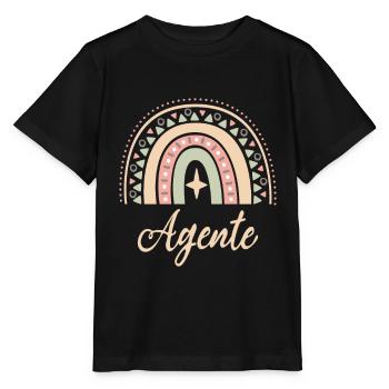 Cadeau Agente. Boho Rainbow agente. Rainbow boho. - T-shirt bio MINI CREATOR Stanley/Stella Enfant - noir - Devant - Mikhail (115cm)