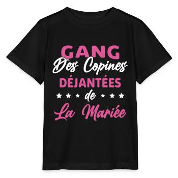 Gang des Copines Déjantées De La Mariée - T-shirt bio MINI CREATOR Stanley/Stella Enfant - noir - Devant - Mikhail (115cm)