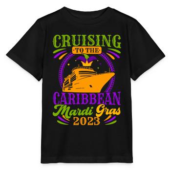 Kreuzfahrt in die Karibik Mardi Gras 2023 Mardi Gr - Stanley/Stella Kinder T-Shirt MINI CREATOR  - Schwarz - Vorne - Mikhail (115cm)