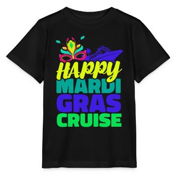 Fröhliche Mardi Gras Kreuzfahrt Mardi Gras Geschen - Stanley/Stella Kinder T-Shirt MINI CREATOR  - Schwarz - Vorne - Mikhail (115cm)
