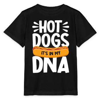 Les hot-dogs sont dans mon cadeau de hot-dog ADN - T-shirt bio MINI CREATOR Stanley/Stella Enfant - noir - Devant - Mikhail (115cm)