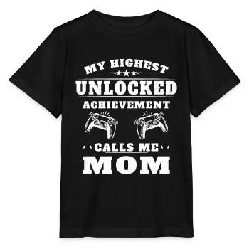 Mon plus haut accomplissement m'appelle maman - T-shirt bio MINI CREATOR Stanley/Stella Enfant - noir - Devant - Mikhail (115cm)