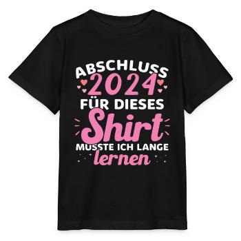 Abschluss 2024 Abschluss der Realschule - Stanley/Stella Kinder T-Shirt MINI CREATOR  - Schwarz - Vorne - Mikhail (115cm)