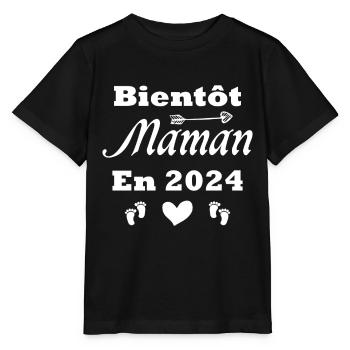 Bald Mama 2024 - Stanley/Stella Kinder T-Shirt MINI CREATOR  - Schwarz - Vorne - Mikhail (115cm)