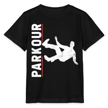 Parkour Free Runner Free Running - Stanley/Stella MINI CREATOR Kids’ T-Shirt - black - Front - Mikhail (115cm)