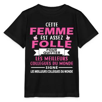 Mad Woman verlässt Kollegen - Stanley/Stella Kinder T-Shirt MINI CREATOR  - Schwarz - Vorne - Mikhail (115cm)