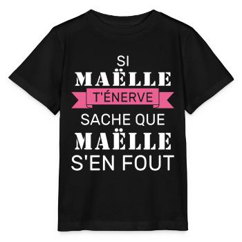 Wenn Gaëlle dich nervt, sei dir bewusst, dass Gaëlle sich einen Dreck darum schert - Stanley/Stella Kinder T-Shirt MINI CREATOR  - Schwarz - Vorne - Mikhail (115cm)