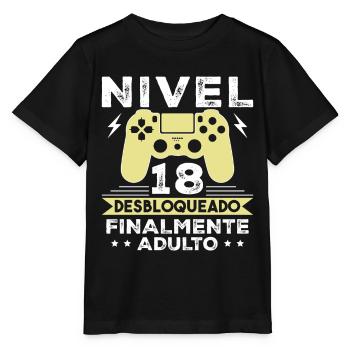 18 Jahre altes Geburtstagsgeschenk Junge Stimmung Mädchen - Stanley/Stella Kinder T-Shirt MINI CREATOR  - Schwarz - Vorne - Mikhail (115cm)