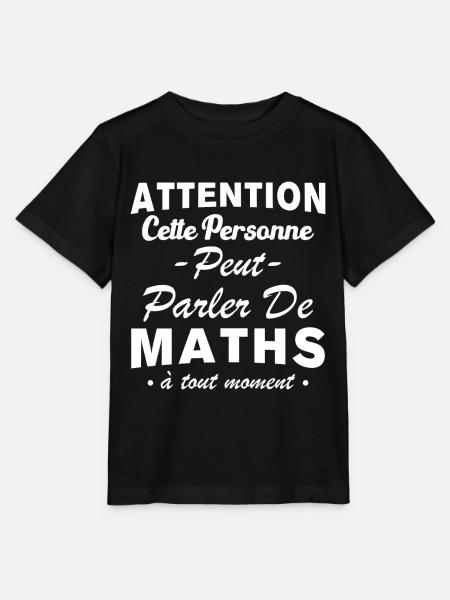 Diese Person kann jederzeit über Mathematik sprechen - Stanley/Stella Kinder T-Shirt MINI CREATOR - Schwarz