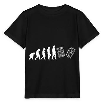 Evolution Mathelehrer - Stanley/Stella Kinder T-Shirt MINI CREATOR  - Schwarz - Vorne - Mikhail (115cm)