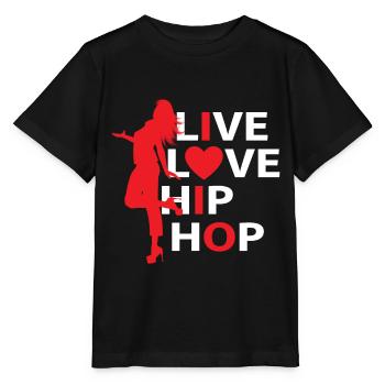 Juste une fille qui aime le hip-hop - T-shirt bio MINI CREATOR Stanley/Stella Enfant - noir - Devant - Mikhail (115cm)