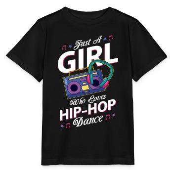 Juste une fille qui aime le hip-hop - T-shirt bio MINI CREATOR Stanley/Stella Enfant - noir - Devant - Mikhail (115cm)