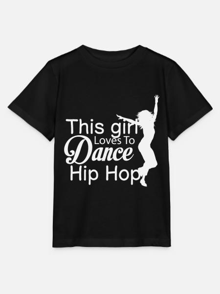 Juste une fille qui aime le hip-hop - T-shirt bio MINI CREATOR Stanley/Stella Enfant - noir