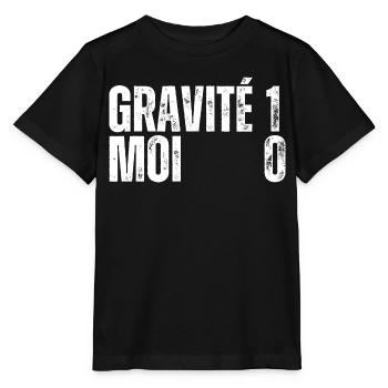 GRAVITÉ 1 MOI 0 Pied Casser Bras Cassé Jambe Casse - T-shirt bio MINI CREATOR Stanley/Stella Enfant - noir - Devant - Mikhail (115cm)