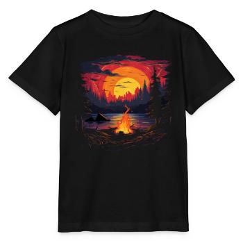 Campfire - Stanley/Stella MINI CREATOR Kids’ T-Shirt - black - Front - Mikhail (115cm)