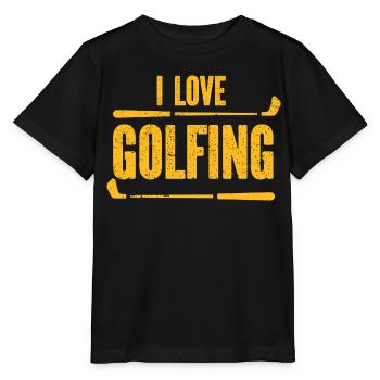 Golf - Golfclub Goldspieler Birdie Elite Luxus - Stanley/Stella Kinder T-Shirt MINI CREATOR  - Schwarz - Vorne - Mikhail (115cm)