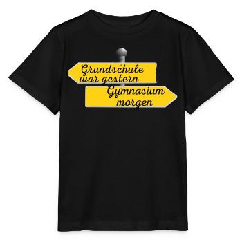 Grundschule war gestern - Stanley/Stella Kinder T-Shirt MINI CREATOR  - Schwarz - Vorne - Mikhail (115cm)