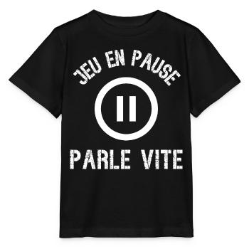 jeu en pause - T-shirt bio MINI CREATOR Stanley/Stella Enfant - noir - Devant - Mikhail (115cm)