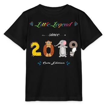 Little Legend 2019 - Édition mignonne avec numéros d’animaux - T-shirt bio MINI CREATOR Stanley/Stella Enfant - noir - Devant - Mikhail (115cm)