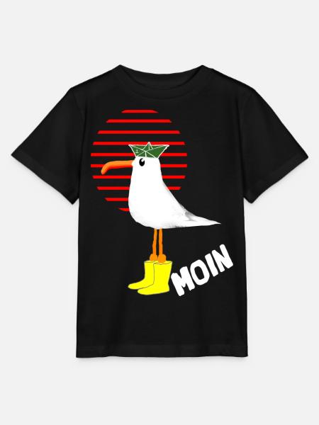 MOIN Moewe - Stanley/Stella Kinder T-Shirt MINI CREATOR - Schwarz