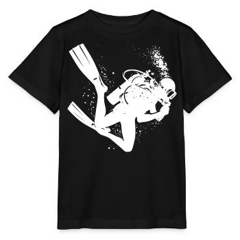 Plongée Plongée Plongée Plongeur Plongée libre Hommes - T-shirt bio MINI CREATOR Stanley/Stella Enfant - noir - Devant - Mikhail (115cm)