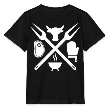 gril - T-shirt bio MINI CREATOR Stanley/Stella Enfant - noir - Devant - Mikhail (115cm)