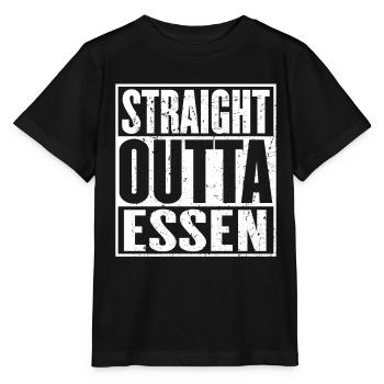 Straight Outta Essen Vintage - Stanley/Stella MINI CREATOR Kids’ T-Shirt - black - Front - Mikhail (115cm)