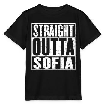 Straight Outta Sofia Vintage - T-shirt bio MINI CREATOR Stanley/Stella Enfant - noir - Devant - Mikhail (115cm)