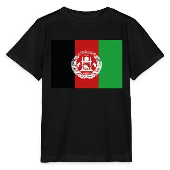 Afghanistan Flag Afghanistan Country Pride Vintage - T-shirt bio MINI CREATOR Stanley/Stella Enfant - noir - Devant - Mikhail (115cm)