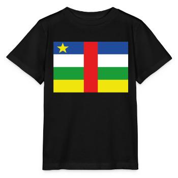 Drapeau officiel de la République centrafricaine Afrique - T-shirt bio MINI CREATOR Stanley/Stella Enfant - noir - Devant - Mikhail (115cm)