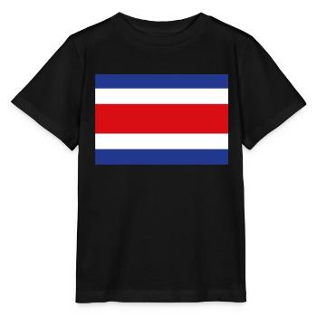 Drapeau officiel du Costa Rica Costa Rican Country Pride - T-shirt bio MINI CREATOR Stanley/Stella Enfant - noir - Devant - Mikhail (115cm)