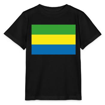 Drapeau officiel du Gabon Gabon Country Pride - T-shirt bio MINI CREATOR Stanley/Stella Enfant - noir - Devant - Mikhail (115cm)