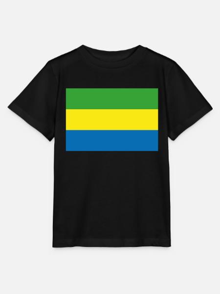 Drapeau officiel du Gabon Gabon Country Pride - T-shirt bio MINI CREATOR Stanley/Stella Enfant - noir