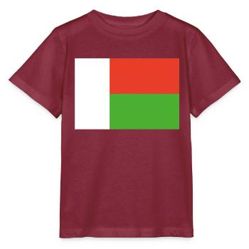 Drapeau officiel de Madagascar malgache ou malgache - T-shirt bio MINI CREATOR Stanley/Stella Enfant - bordeaux - Devant - Kain (125cm)