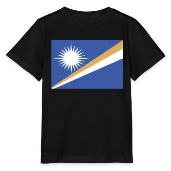 Pays officiel des Îles Marshall Flag Islanders - T-shirt bio MINI CREATOR Stanley/Stella Enfant - noir - Devant - Mikhail (115cm)