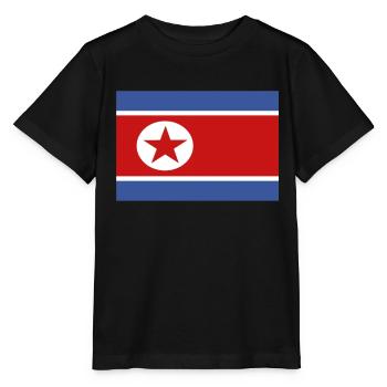 Drapeau officiel de la Corée du Nord Pays nord-coréen - T-shirt bio MINI CREATOR Stanley/Stella Enfant - noir - Devant - Mikhail (115cm)