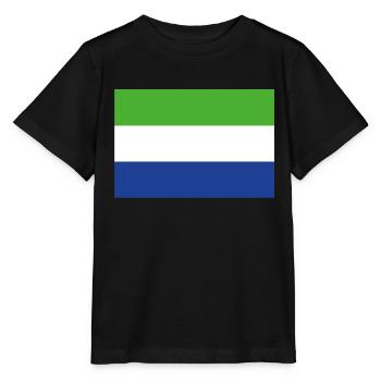 Offizielle Sierra Leone Flagge Sierra Leonian Land - Stanley/Stella Kinder T-Shirt MINI CREATOR  - Schwarz - Vorne - Mikhail (115cm)