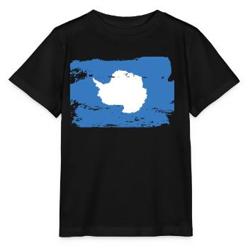 Drapeau officiel de l’Antarctique Pays antarctique - T-shirt bio MINI CREATOR Stanley/Stella Enfant - noir - Devant - Mikhail (115cm)
