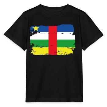 Drapeau officiel de la République centrafricaine Afrique - T-shirt bio MINI CREATOR Stanley/Stella Enfant - noir - Devant - Mikhail (115cm)