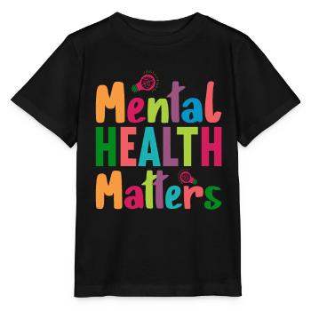 Mental Health Matters Brise la stigmatisation - T-shirt bio MINI CREATOR Stanley/Stella Enfant - noir - Devant - Mikhail (115cm)