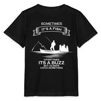 Sometimes It's A Fish Other Times It's A Buzz But - Stanley/Stella MINI CREATOR Kids’ T-Shirt - black - Front - Mikhail (115cm)