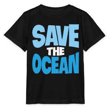Citations sur la vie aquatique de l’océan - T-shirt bio MINI CREATOR Stanley/Stella Enfant - noir - Devant - Mikhail (115cm)