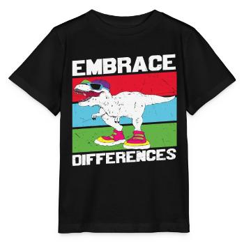 Begrüßen Sie den Unterschied Verschiedene Zitate - Stanley/Stella Kinder T-Shirt MINI CREATOR  - Schwarz - Vorne - Mikhail (115cm)