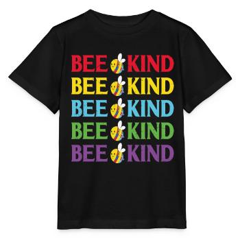 Bee Kind Kindness Quotes - Stanley/Stella MINI CREATOR Kids’ T-Shirt - black - Front - Mikhail (115cm)