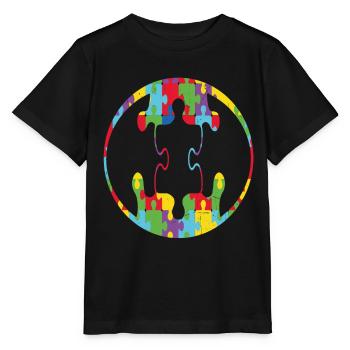 Akzeptieren Sie den Unterschied motivierende Zitate - Stanley/Stella Kinder T-Shirt MINI CREATOR  - Schwarz - Vorne - Mikhail (115cm)