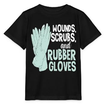 Plaies, gommages et gants en caoutchouc Doctors Vintage - T-shirt bio MINI CREATOR Stanley/Stella Enfant - noir - Devant - Mikhail (115cm)